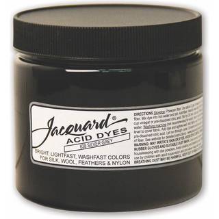 Jacquard syrefarvestof - s?lvgr? - 8 oz netto wt - syrefarvestof til uld - silke - fjer - og nyloner - str?lende farvefast og meget koncentreret
