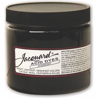 Jacquard Acid Dye - Bourgogne - 8 oz netto wt - syrefarvestof til uld - silke - fjer - og nyloner - str?lende farvefolie og meget koncentreret