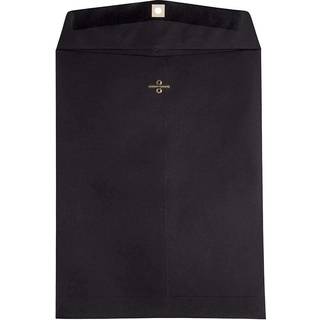 Jampapir 10 x 13 Open End katalogkonvolutter med lukning af l?s - glat sort - 100/pakke