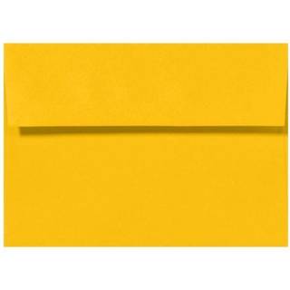 Luxpaper A7 Invitation Konvolutter | Peel & Press | 5 1/4 """" x 7 1/4 """" | Solsikke gul | 80 lb. Tekst | 50 Antal