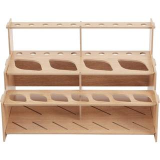 HG Art Concepts Mezzo Artist Paint and Brush Rack - Wood Grain Laminat Multi Layer Desk Stand Professional Storage Display Organizer for Paintbru