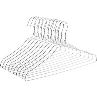 Mr. Pen- Wire Hangers 10 Pack Metal B?jler Tr?d B?jler til T?j Tr?d B?jler Metal T?j B?jler S?lv B?jler Skjorte B?jler Slanke B?jler Tynde B?jler