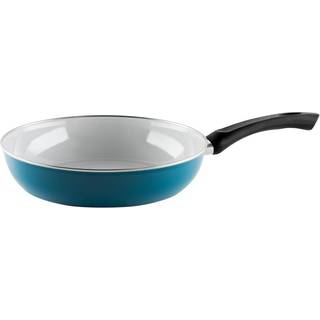 Riess Nouvelle Aquamarin extra stark Pfanne extra stark 28 cm - Emaille - Blau