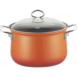 Riess Nouvelle Corall Fleischtopf 24 cm / 6,0 L - Emaille - Rot