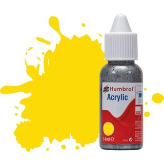 HUMBROL ACRYLIC DROPPER BOTTLE 14ML No 69 Yellow - Gloss