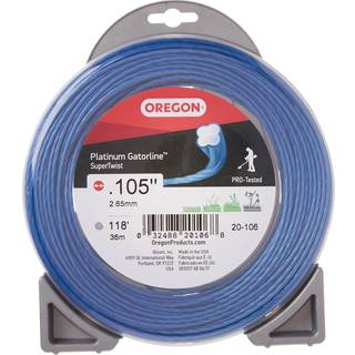 Oregon 20-106 Platinum Gatorline Supertwist Trimmer Line .105-tommer 1/2 pund sort