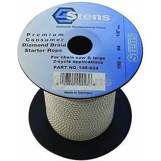 Stens 145-604 Diamond Braid Starter Rope 1/8 """" Diameter 100 'Længde 4 Størrelse til kædesave og større 2-cyklusmotorer