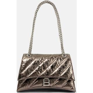 Balenciaga Crush leather shoulder bag - brown - One Size