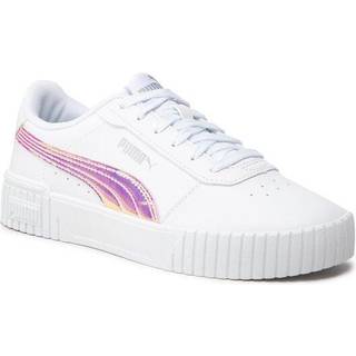 Women&#39;s Puma Carina 2.0 Holo Sneakers Youth, White, Size 35.5, Shoes - Silver - 35.5