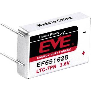 EVE EF651625 Special-batterier LTC-7PN U-loddeben Lithium 3.6 V 750 mAh 1 stk