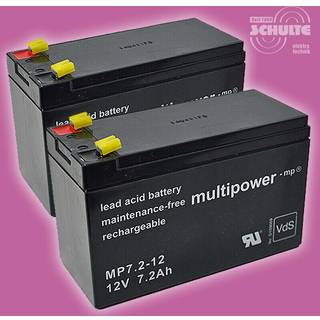 Multipower 12V - 7,2Ah (4.8 mm)