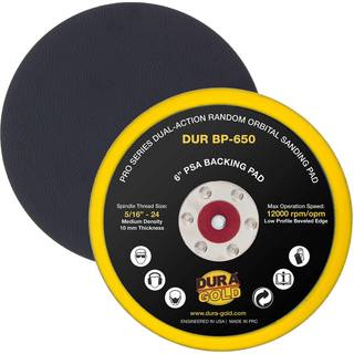 Dura-Gold Pro Series 6 """" PSA da Sander Backing Plate Pad-Fleksibel lavprofilkant Dual-Action Random Orbital Slibing Pad Vinyl Faced for Self-kl?