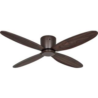 Loftventilator Eco Plano II, bronze, støjsvag, Ø 132 cm