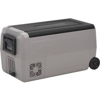 Køleboks Med Hjul Og Håndtag Pp Og Pe Sort Og Grå - 36 l / uden adapter