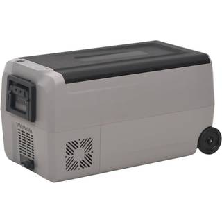 Køleboks Med Hjul Og Håndtag Pp Og Pe Sort Og Grå - 50 l / uden adapter