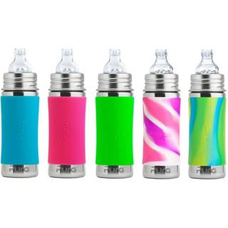 Pura® - Sipper Spouts Baby Sutteflaske 6+ mdr. Aqua 325ml - Fast flow
