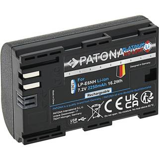 Patona Platinum battery with USB-C input for Canon LP-E6P