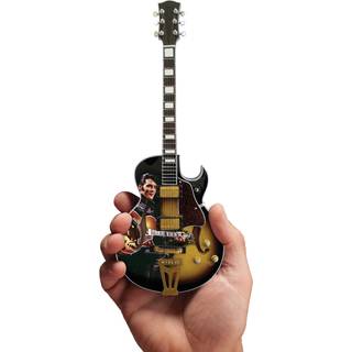 Ax himmel licenseret Elvis Presley '68 Special Hollow Body Mini Guitar Replica (EP-361) Guld