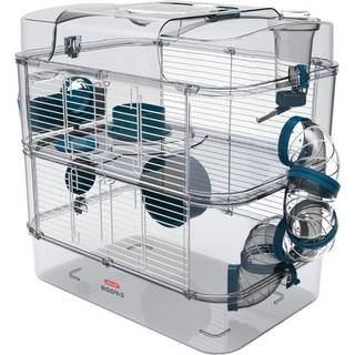 ZOLUX Bur på 2 niveauer til hamstere, mus og gerbils - Rody3 duo - L 41 xd 27 xh 40,5 cm - Blå
