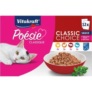 Vitakraft Poésie Classique vådmad til kat multipak, sauce - 12 stk
