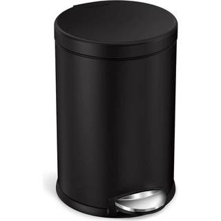Simplehuman Rund pedalspand 4.5 L Sort