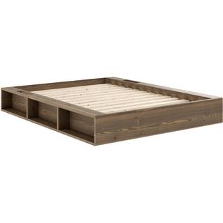 Ziggy Sengeramme Fra Karup Design i Massiv FSC Fyrretræ | Japandi - 180x200 - Carob Brown