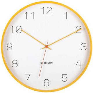 Karlsson Joy Wood Wall Clock Vægur KA5926YE - Unisex - 40 cm - Quartz