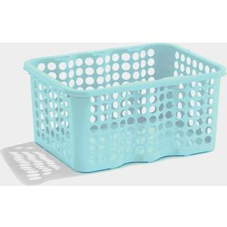 Opbevaringskurv i plast Nordiska Plast Rondo, turkis, 285 x 210 x 135 mm, 6 liter