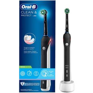 Oral-B Pro 2 2000 El-tandbørste CrossAction Clean & Protect Black