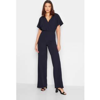 Lts Tall Navy Blue Wide Leg Jumpsuit Ex Long > 10-12 Lts | Tall Women's Jumpsuits - Ex Long 10-12