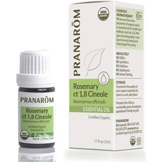 Pranarom USDA certificeret organisk rosmarin cineole essentiel olie (5 ml) 100% ren ufortyndet terapeutisk kvalitet fra Tunesien til aromaterapi