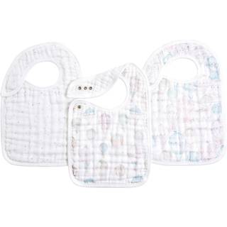 Aden + Anais aden + anais Pink Organic Cotton Muslin Snap Bibs 3 Pack