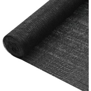 afskærmning 1,5x10 m HDPE 75 g/m² sort