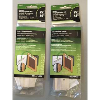 Hillman 122371 Hardware Hangman Picture and Mirror Hanging System 75lb 6 """" Aluminium