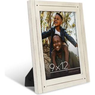 AmericanFlat 9x12 Billedramme med poleret krystalklart glas - Hampton -kollektion - n?d