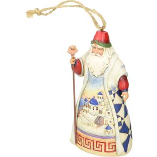 Jim Shore Heartwood Creek Greek Santa Stone harpiks h?ngende ornament 4.5 jul