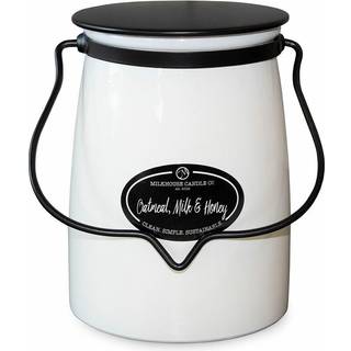 Milkhouse Candle Co. Creamery Oatmeal, Milk & Honey duftlys Smørkrukke 624 g - 624 g