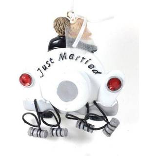 Kurt Adler er lige gift med bryllupsbils ornament