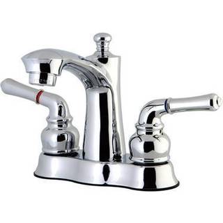 Kingston Brass FB7611nml 4 in. Centerset Badrumskran Polerad krom