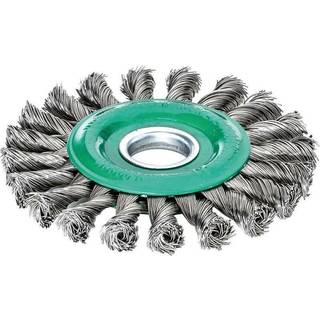 LESSMANN Rundbørste rustfrit stål/snoet Ø125 x B22,2 mm (473811)