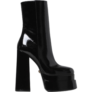 Versace Intrico leather platform ankle boots - black - EU 38