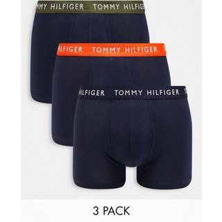 Tommy Hilfiger 3-pak Logo Essential Trunks - Darkblue - Medium * Kampagne *