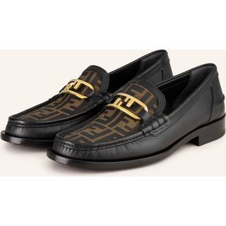 Fendi O'Lock Leather Loafers - 10