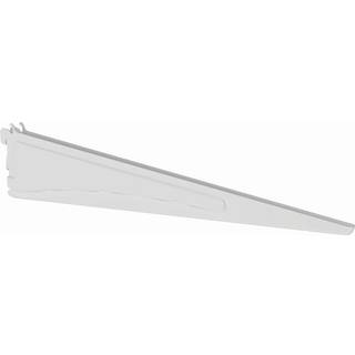 Closetmaid 2854 Shelftrack Locking Shelf Bracket til 16 tommer. Dybe ledningshylder til justerbare skabssystemer 1-pakke hvidt