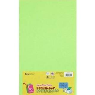 EZ Print Sign Board 2 Cool Neon Assortered Colours 8.5 """" X14 """" 10/PK