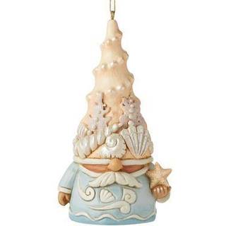 Enesco Jim Shore Heartwood Creek Coastal Gnome h?ngende ornament 4,25 tommer flerfarvet
