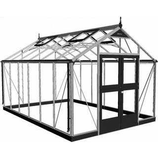 Juliana Premium drivhus 13 m², antracit/sort, 10 mm poly