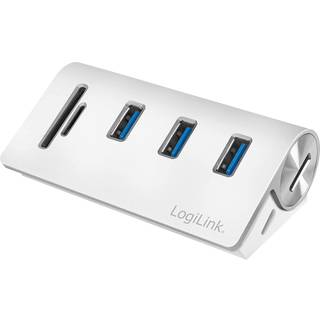 LogiLink USB 3.0 3-Port Hub med kortlæser