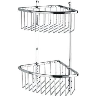 Adora hjørne trådhylde dobbelt 205x205x90h:460 rustfritstål 12201.67
