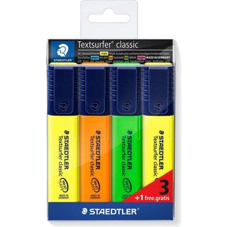 Staedtler tekstmarker Textsurfer Classic 364, sæt a 4 farver